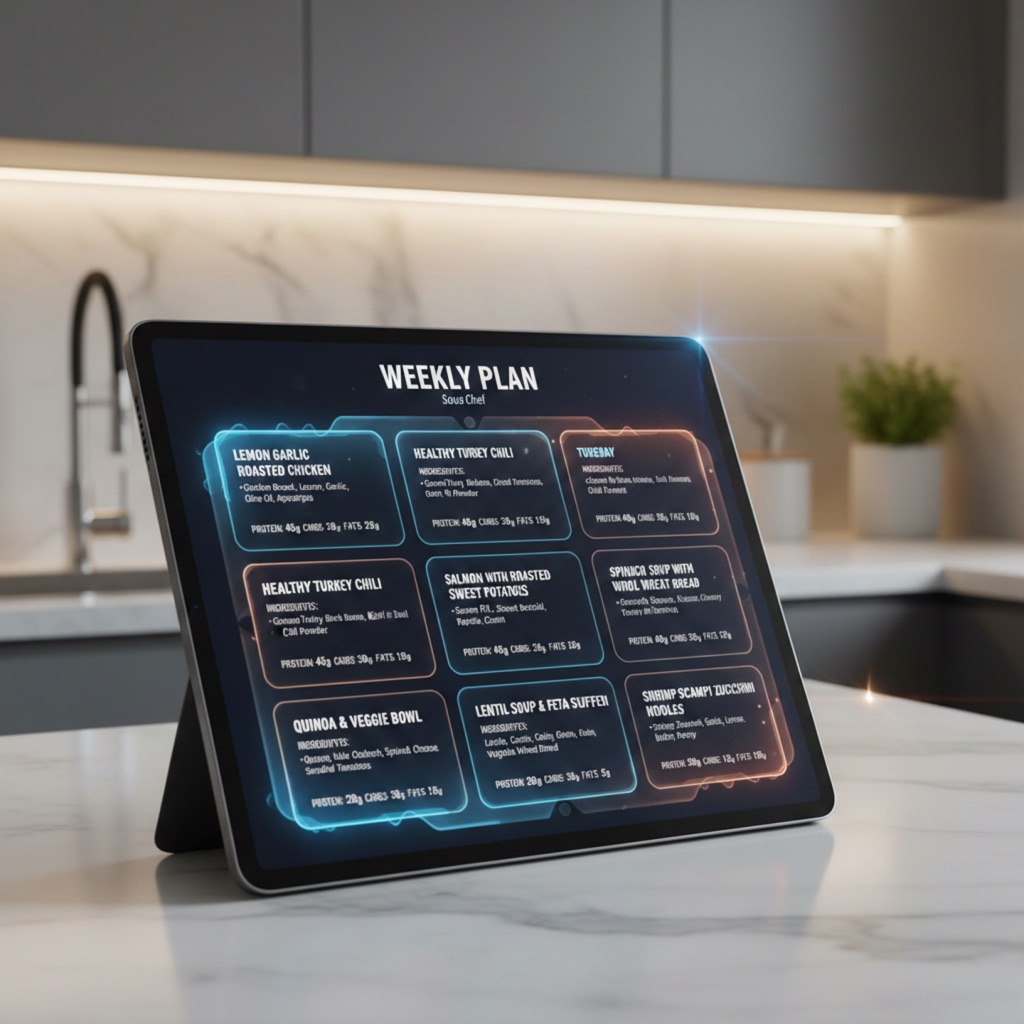 Sous Chef Meal Planner Interface